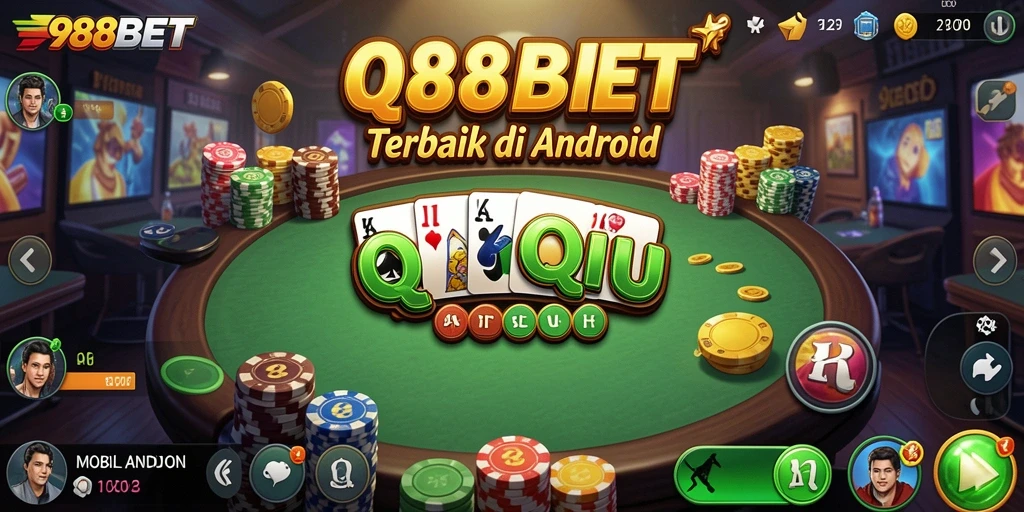 Gameplay seru QiuQiu di 988BET dengan teman.