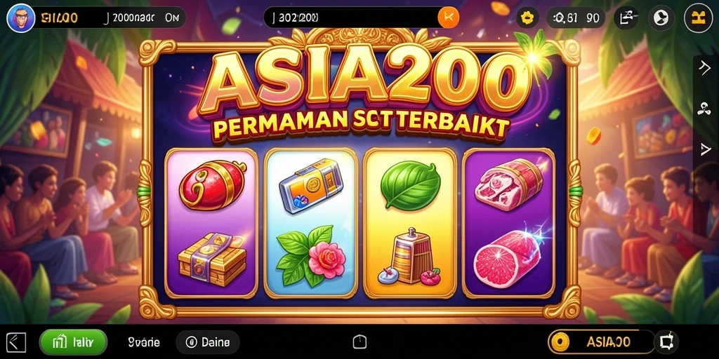 Screenshot gameplay ASIA200 menampilkan momen seru saat bermain slot.