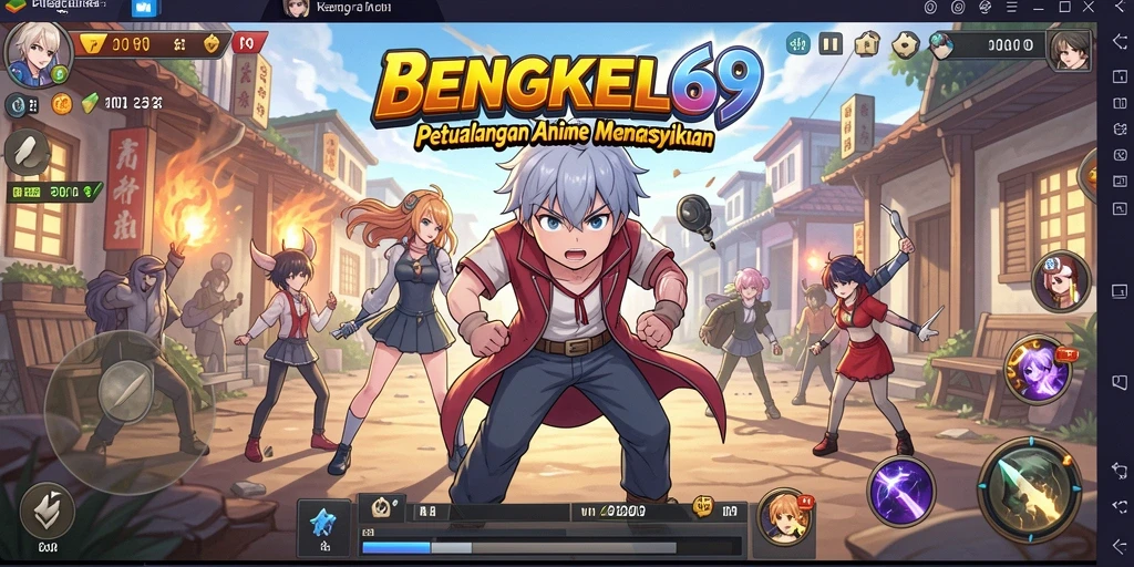 Screenshot BENGKEL69 menampilkan aksi seru dalam dunia Anime.