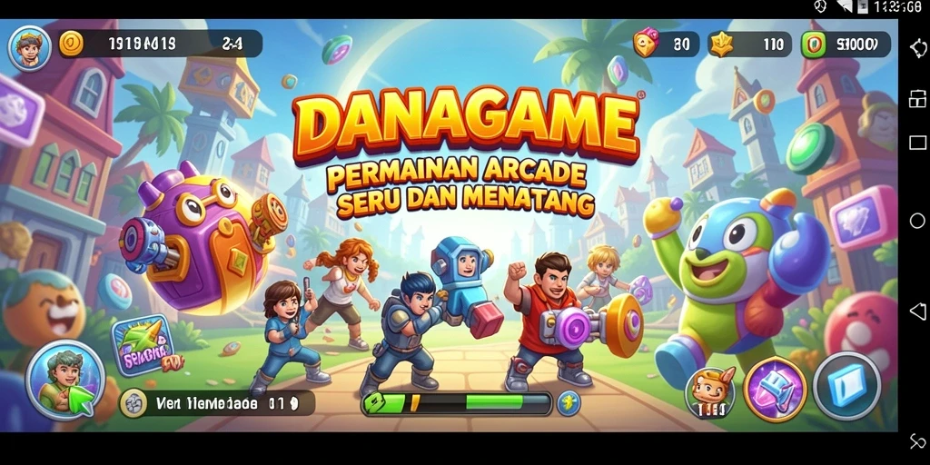 Tampilan menarik dari gameplay seru DANAGAME.