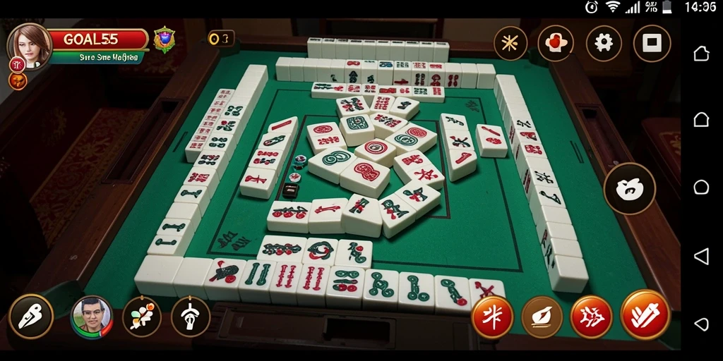 Gameplay menarik GOAL55 dengan papan Mahjong yang beragam.