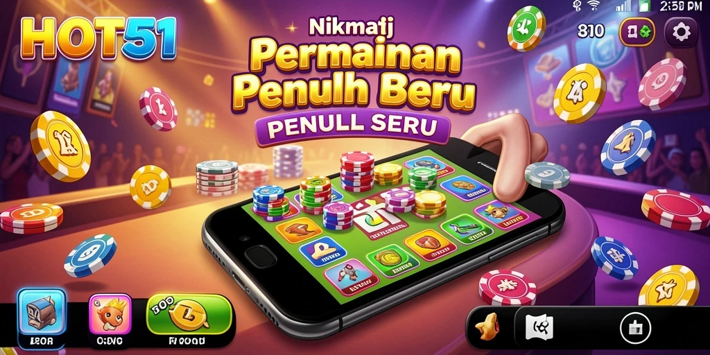 Screenshot HOT51 menampilkan gameplay Bingo yang seru dan interaktif.