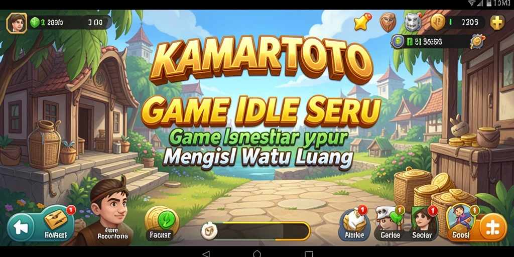 Tampilan gameplay menarik dalam KAMARTOTO yang menunjukkan keseruan permainan Idle.