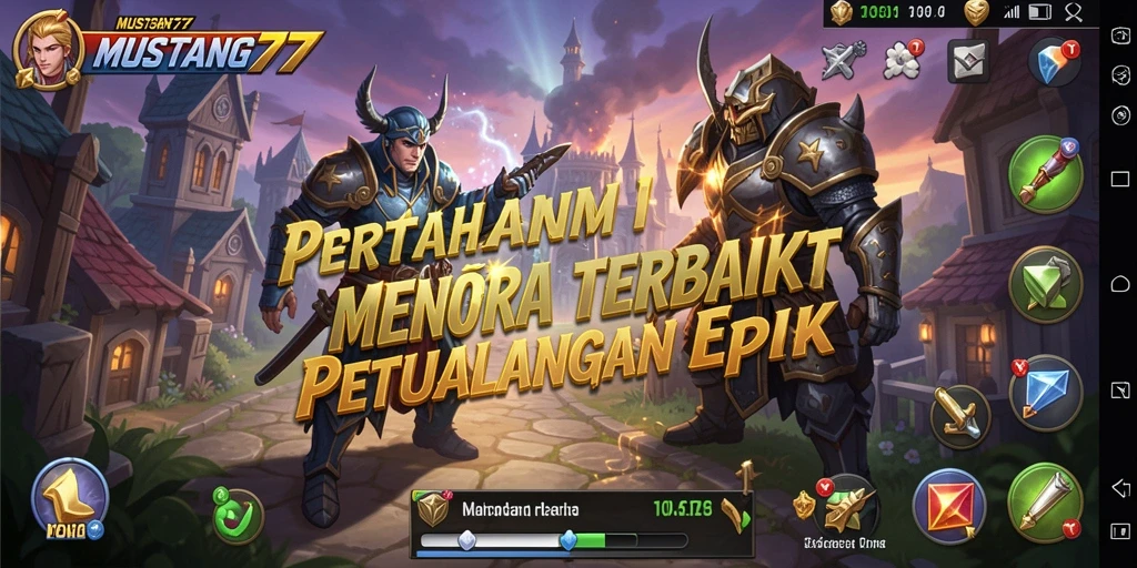 Screenshot gameplay MUSTANG77 yang menampilkan strategi Tower Defense yang mendebarkan.
