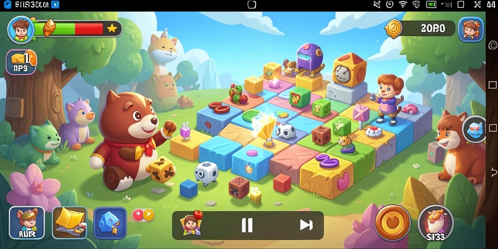 Tangkapan layar SIP33 menampilkan gameplay Puzzle yang seru dan menantang.