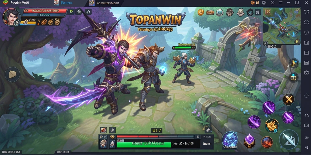 Screenshot gameplay dari TOPANWIN yang menunjukkan petualangan mendebarkan.
