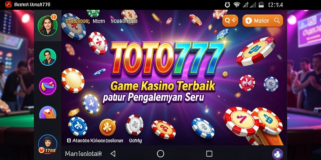 Tampilan menarik dari gameplay Kasino di TOTO777.